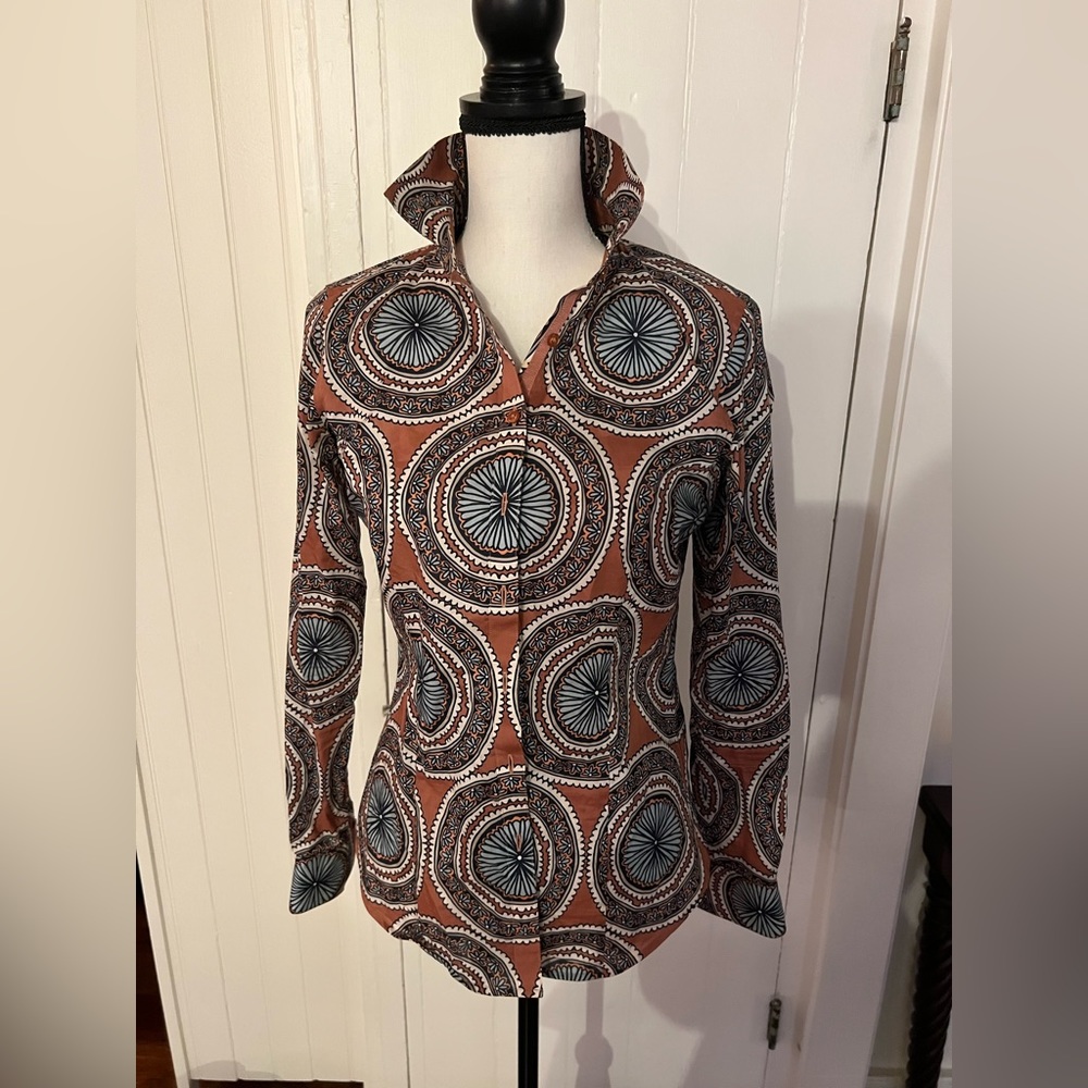 Brook Brothers paisley blouse